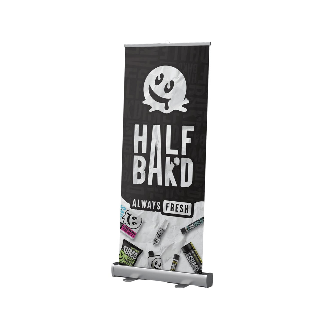 Retractable Banner | 33"X81", Q4 | HALF BAK&