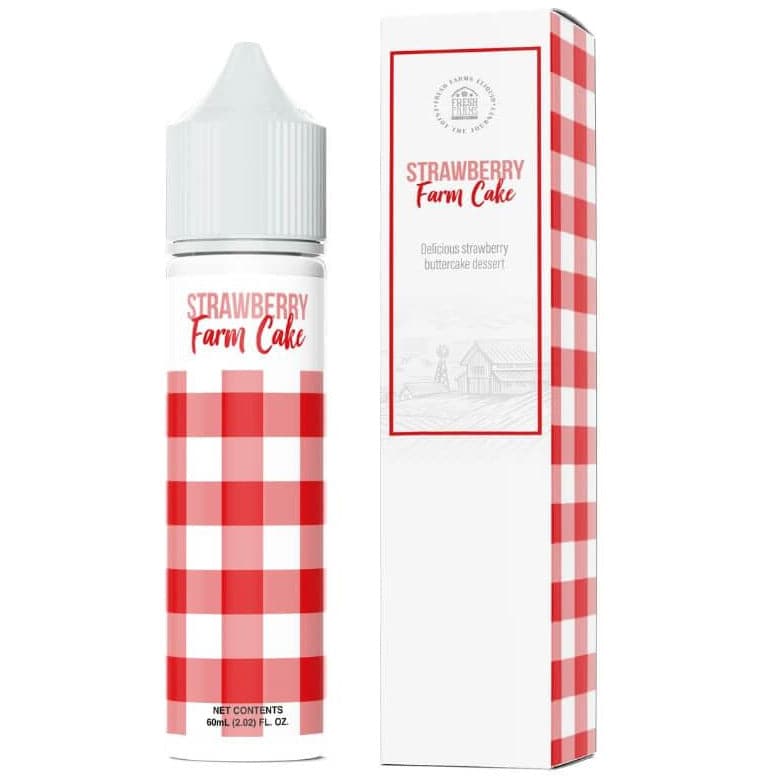 Strawberry Farm Cake (60mL) - Fresh Farms E-Liquid