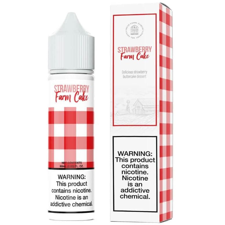 Strawberry Farm Cake (60mL) - Fresh Farms E-Liquid