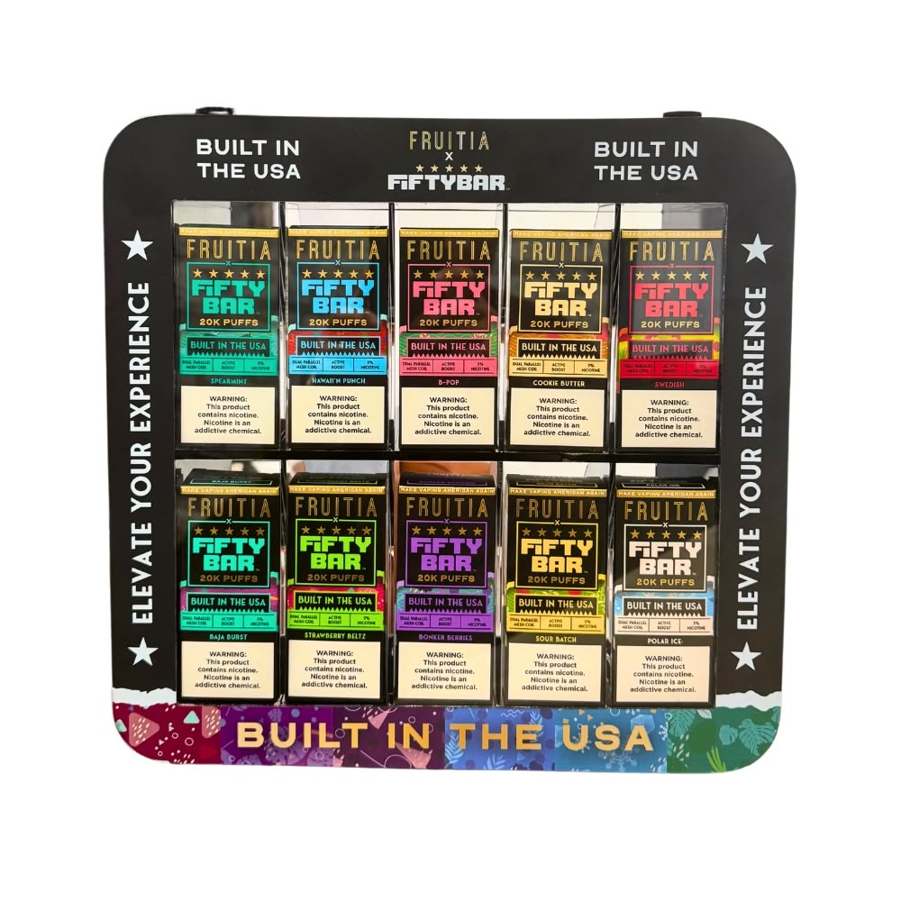 Acrylic Display | Standard | FRUITIA x Fifty Bar