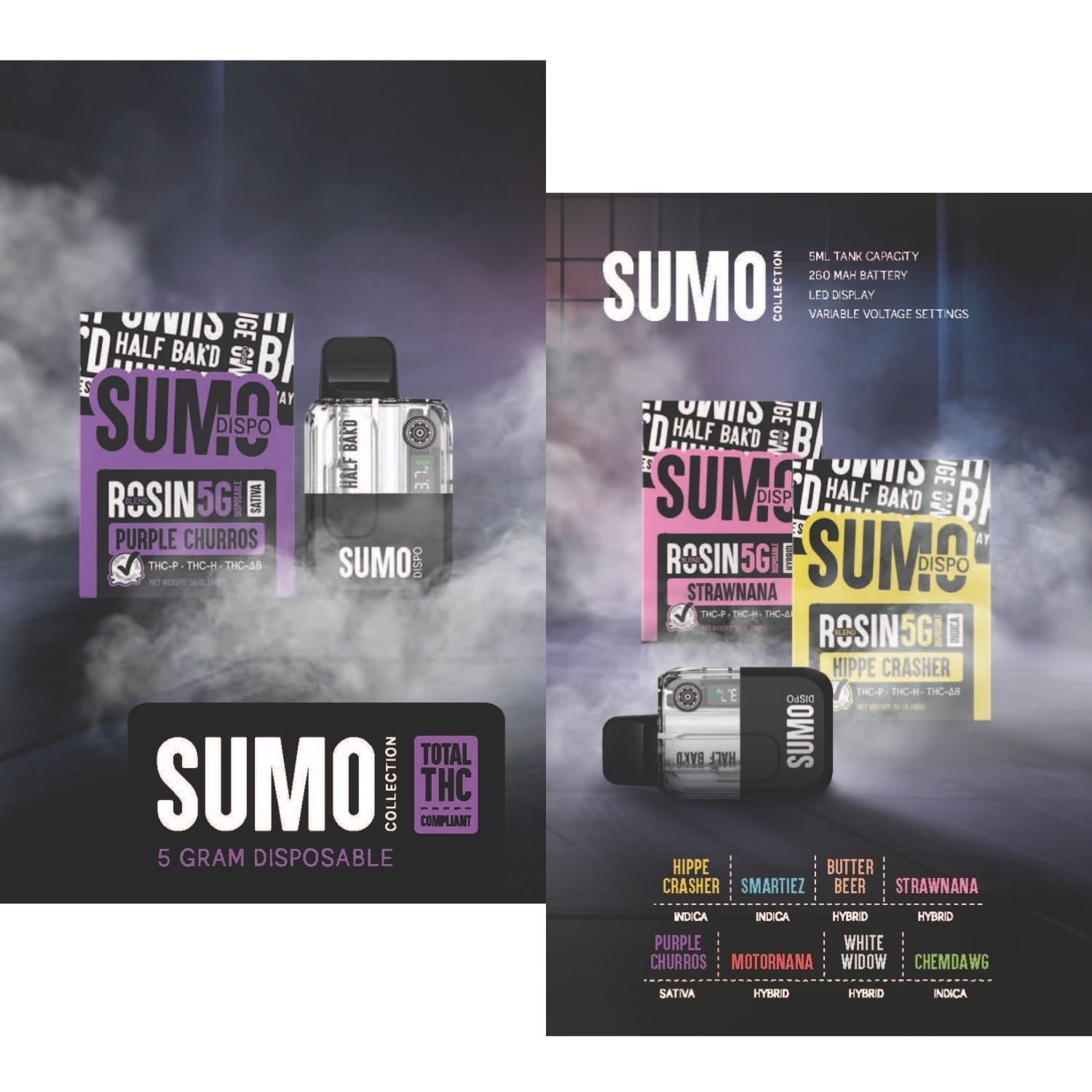 Flyers - Sumo Dispo (Total THC) | HALF BAK&