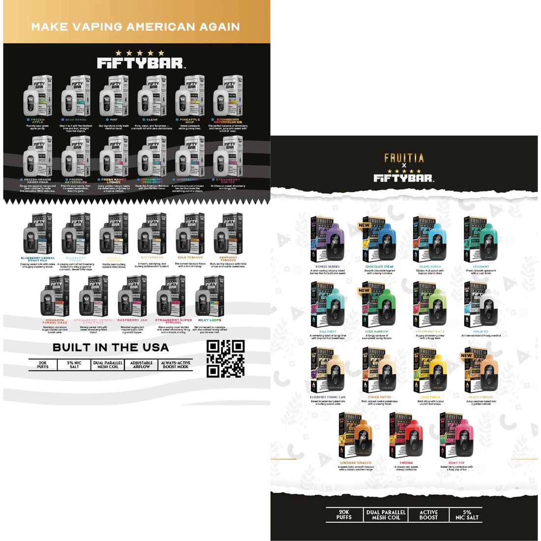 Catalog |  Fifty Bar + Fruitia x Fifty Bar