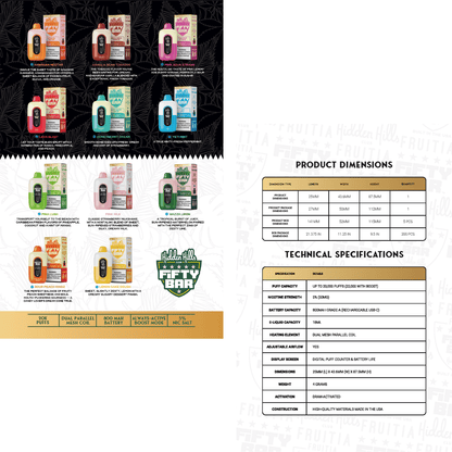 Catalog |  Fifty Bar + Fruitia x Fifty Bar