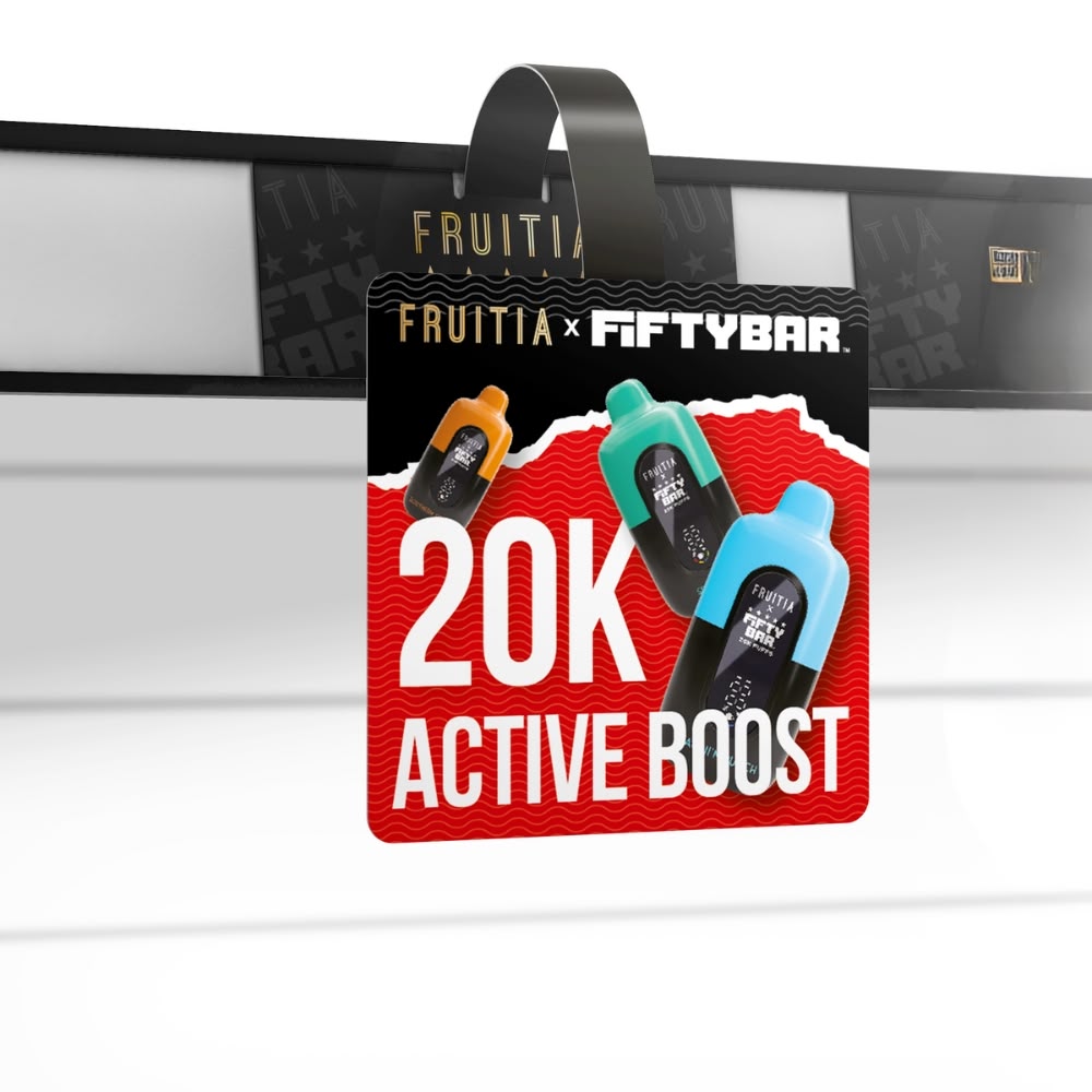 Shelf Talkers | 10CT | FRUITIA x Fifty Bar