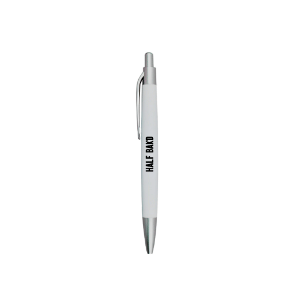 Ballpoint Pen (White) - Half Bak&